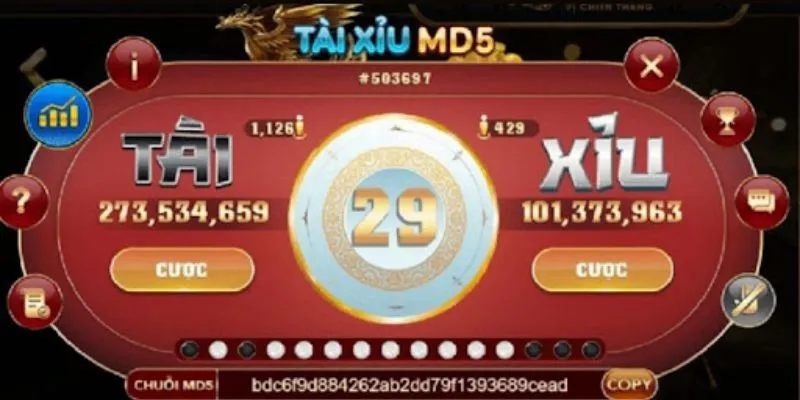 Khám phá các loại cược và tỷ lệ cược trong tài xỉu MD5