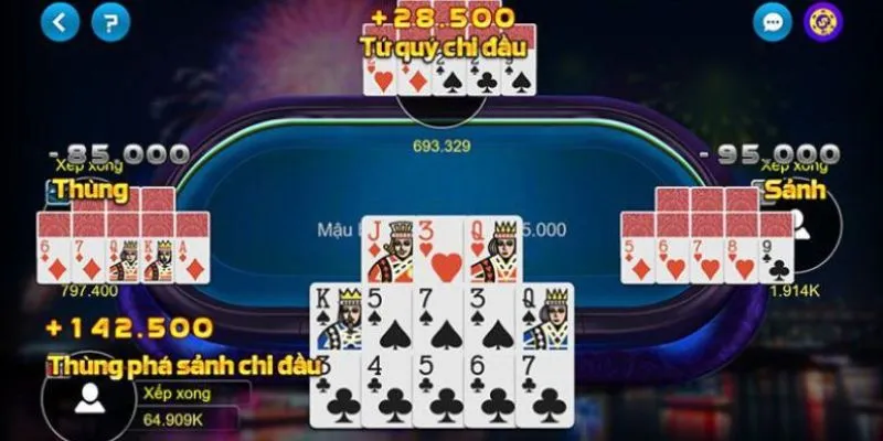 Sự quan trọng khi xếp bài trong mậu binh
