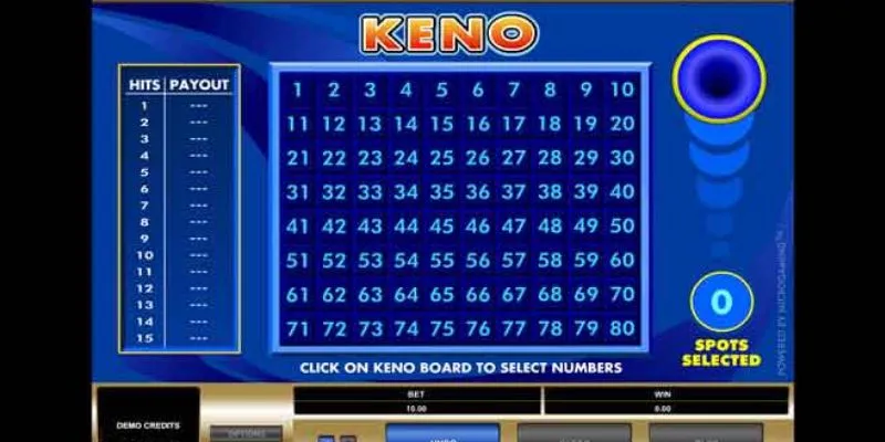 Khám phá tỉ lệ cược trong keno 